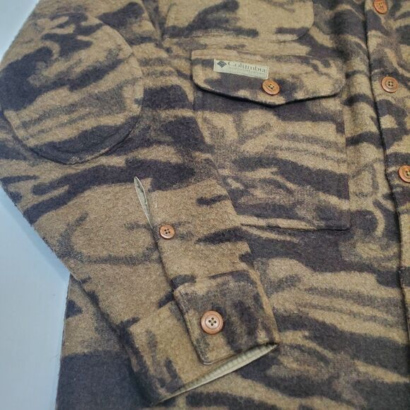 Columbia Gallatin Range Wool Blend Jacket Outfitter Camo XL - Picture 4 of 16